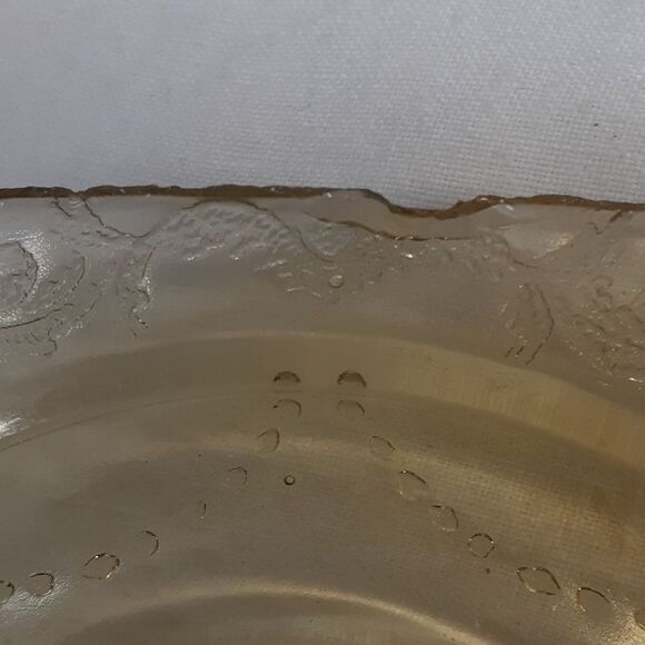 1930’s Depression Federal Glass Plate Madrid Pattern 6” Lot Of 6 - Picture 8 of 8